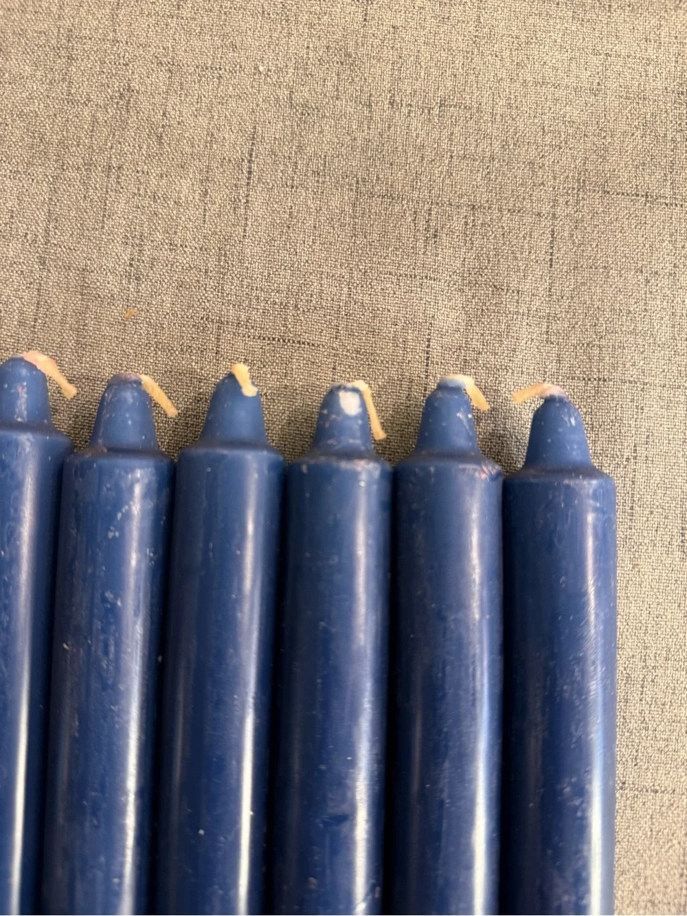 Set of 13 Taper Candles – 7 Inch Classic Blue Candles.‎ Vintage style.